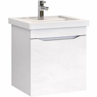 Тумба под раковину Vigo Grani 60 tp.GRI.ELI.60.1Y подвесная Белая — фото 1, Тумбы под раковину