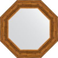 Зеркало Evoform Octagon 69х69 BY 3824 в багетной раме - Травленая бронза 99 мм — фото 1, Мебель для ванной