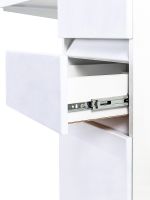 Тумба с раковиной Orange Optima 100 OP-40TUW+RAR Белый глянец — фото 5, Тумбы с раковиной