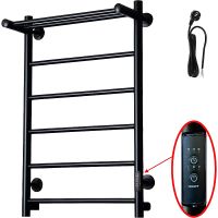 Электрический полотенцесушитель Тругор Аспект ПЭК 1П СП 80x50 с полкой Черный — фото 1, Электрические полотенцесушители