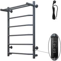 Электрический полотенцесушитель Тругор Пэк сп 6 П 80х50 с полкой Графит — фото 1, Электрические полотенцесушители