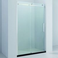 Душевая дверь Black&White Stellar Wind S218 100 2181000 профиль Хром стекло прозрачное — фото 1, Душевые двери в нишу