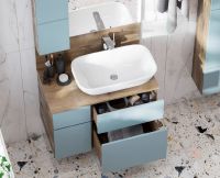 Товар: Тумба под раковину Aquaton Мишель 80 1A256801MIX30 подвесная Дуб рустикальный Фьорд - фото 10 Тумба под раковину Aquaton Мишель 80 1A256801MIX30 подвесная Дуб рустикальный Фьорд — фото 10, Мебель для ванной