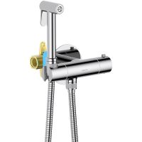 Товар: Гигиенический душ со смесителем Aquatek Оберон с термостатом Хром арт-AQ1027CR - фото 2 Гигиенический душ со смесителем Aquatek Оберон с термостатом Хром арт-AQ1027CR — фото 2, Гигиенические души