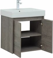 Тумба под раковину Aquanet Nova Lite 60 298848 подвесная Дуб рошелье — фото 11, Тумбы под раковину