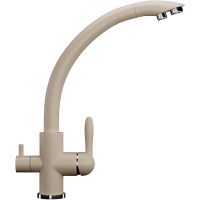 Смеситель для кухни Ulgran Classic U-017-328 Бежевый — фото 1, Смесители