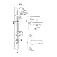 Душевая система Orange OneLife P07-822cr Хром — фото 8, Душевое оборудование. Душевая программа