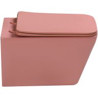 Унитаз SantiLine SL-5007P подвесной Персиковый матовый с сиденьем Микролифт — фото 2, Подвесные унитазы