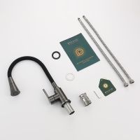 Смеситель для кухни Splenka S201.4306.09 Графит матовый Черный — фото 12, Смесители для кухни