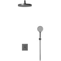 Товар: Душевая система Vincea Inspire VSFW-3I21T2GM с термостатом Вороненая сталь - фото 2 Душевая система Vincea Inspire VSFW-3I21T2GM с термостатом Вороненая сталь — фото 2, Душевое оборудование. Душевая программа