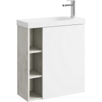 Корпус тумбы под раковину Aqwella Alba 60 R ALB0106RLS подвесной Камень натуральный — фото 1, Мебель для ванной