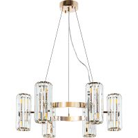 Люстра Artelamp Santorini A1049SP-12GO Прозрачная Золото — фото 1, Люстры