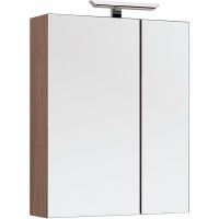 Зеркальный шкаф Aquanet Нью-Йорк 70 L 203952 Орех — фото 1, Зеркальные шкафы в ванную