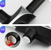 Товар: Смеситель для кухни Gappo G03-6 G4303-6 Черный матовый Хром - фото 6 Смеситель для кухни Gappo G03-6 G4303-6 Черный матовый Хром — фото 6, Смесители