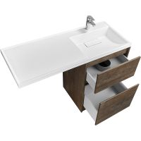 Тумба под раковину Aquaton Лондри 120 1A266901LHDY0 Дуб Кантри без фасада — фото 5, Тумбы под раковину