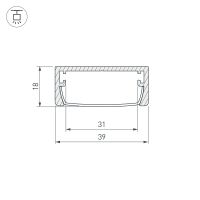 Товар: Профиль алюминиевый Arlight 030982 накладной Серебристый - фото 3 Профиль алюминиевый Arlight 030982 накладной Серебристый — фото 3, Профили для светодиодных лент