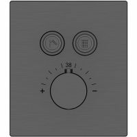 Смеситель для душа Vincea VSCV-321TGM с термостатом Вороненая сталь — фото 1, Смеситель для душа