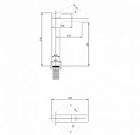 Смеситель для раковины Abber Weiss Insel Белый матовый арт-AF8011FW — фото 3, Смесители для раковины