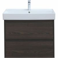 Тумба под раковину Aquanet Nova Lite 75 287895 подвесная Дуб черный — фото 2, Тумбы под раковину