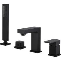 Товар: Смеситель на борт ванны Abber Daheim AF8213B Черный матовый - фото 1 Смеситель на борт ванны Abber Daheim AF8213B Черный матовый — фото 1, Смесители на борт ванны