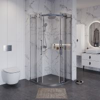 Товар: Душевой уголок Grossman Classic 90х90 301.K33.04.9090.10.00 профиль Хром стекло прозрачное - фото 2 Душевой уголок Grossman Classic 90х90 301.K33.04.9090.10.00 профиль Хром стекло прозрачное — фото 2, Душевые уголки четверть круга