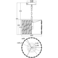 Люстра Maytoni Modern Gelid MOD184-PL-01-CH Прозрачная Хром — фото 10, Люстры