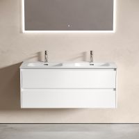 Тумба под раковину Sancos Libra 120 LB120-2W подвесная Белый глянец — фото 3, Тумбы под раковину