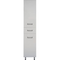 Шкаф пенал DIWO Дмитров 35 L СО-Дм05035-011Л Белый — фото 1, Мебель для ванной