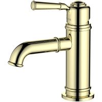 Смеситель для раковины Aquatek Классик AQ1510PG Полированное золото — фото 1, Смесители для раковины