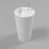 Раковина Whitecross Pantheon 43 0708.043043.100 Белая глянцевая — фото 3, Раковины