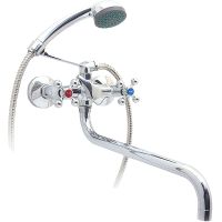 Смеситель для ванны Frap H19 F2619-3 универсальный Хром — фото 1, Смеситель для ванны