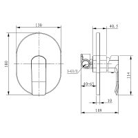 Смеситель для душа Kaiser Aurora 67177-1 Бронза — фото 2, Смесители