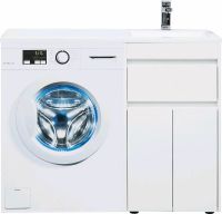 Тумба с раковиной Aquanet Токио 110 R 239207 Белая — фото 11, Мебель для ванной