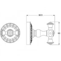 Товар: Крючок Bronze de Luxe Windsor K25205 Бронза - фото 2 Крючок Bronze de Luxe Windsor K25205 Бронза — фото 2, Крючки для полотенец