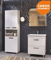 Тумба под раковину Vigo Plaza 60 tn.PLA.FOS.60.2Y Белая — фото 4, Мебель для ванной