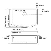 Товар: Кухонная мойка Kerasan Hannah Devon 76 544101 Белая - фото 3 Кухонная мойка Kerasan Hannah Devon 76 544101 Белая — фото 3, Кухонные мойки