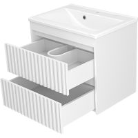 Товар: Тумба с раковиной Brevita Balaton 65 УТ000014504 подвесная Белая матовая - фото 4 Тумба с раковиной Brevita Balaton 65 УТ000014504 подвесная Белая матовая — фото 4, Мебель для ванной