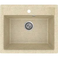 Кухонная мойка Ulgran Practik PR-M 565-002 Слоновая кость — фото 1, Кухонные мойки