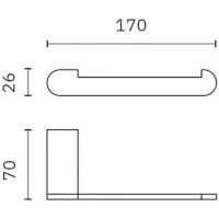 Держатель запасного рулона Nofer Capri 16229.G Золото матовое — фото 2, Держатели для запасных рулонов