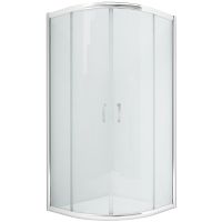 Душевой уголок New Trendy New Varia Chrome 90х90 K-0497 профиль Хром стекло прозрачное — фото 1, Душевые уголки четверть круга