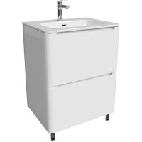 Тумба с раковиной Iddis Edifice 60 EDI60WFi95K Белая — фото 1, Тумбы с раковиной