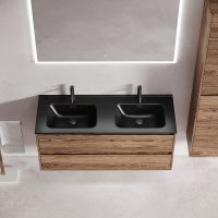 Тумба под раковину Sancos Libra 120 LB120-2ECH подвесная Дуб чарльстон — фото 11, Тумбы под раковину