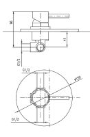 Смеситель для душа Rav Slezak Seina SE983LZ Золото — фото 2, Смеситель для душа