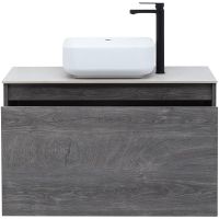 Тумба под раковину Aquanet Nova Lite 90 242269 подвесная Дуб рошелье — фото 10, Тумбы под раковину