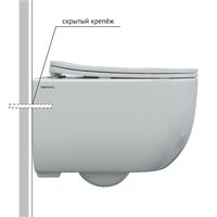 Комплект унитаза Berges Ventas Rimless с инсталляцией Novum 043344 с сиденьем Микролифт и Черной SoftTouch клавишей смыва — фото 3, Унитазы