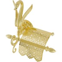 Держатель туалетной бумаги Migliore Luxor 26120 с крышкой Золото — фото 1, Держатели туалетной бумаги