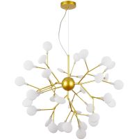 Люстра Artelamp Candy A7274SP-36GO Белая Золото — фото 1, Люстры