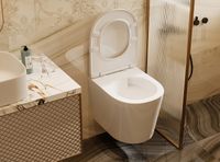 Унитаз Abber Bequem AC1102T подвесной с сиденьем Микролифт — фото 7, Подвесные унитазы