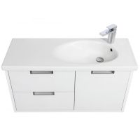 Тумба под раковину Roca Etna 100 857302806 подвесная Белый глянец — фото 3, Мебель для ванной