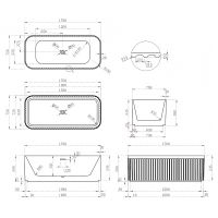 Товар: Акриловая ванна Abber 170х75 AB9411-1.7 без гидромассажа - фото 6 Акриловая ванна Abber 170х75 AB9411-1.7 без гидромассажа — фото 6, Ванны
